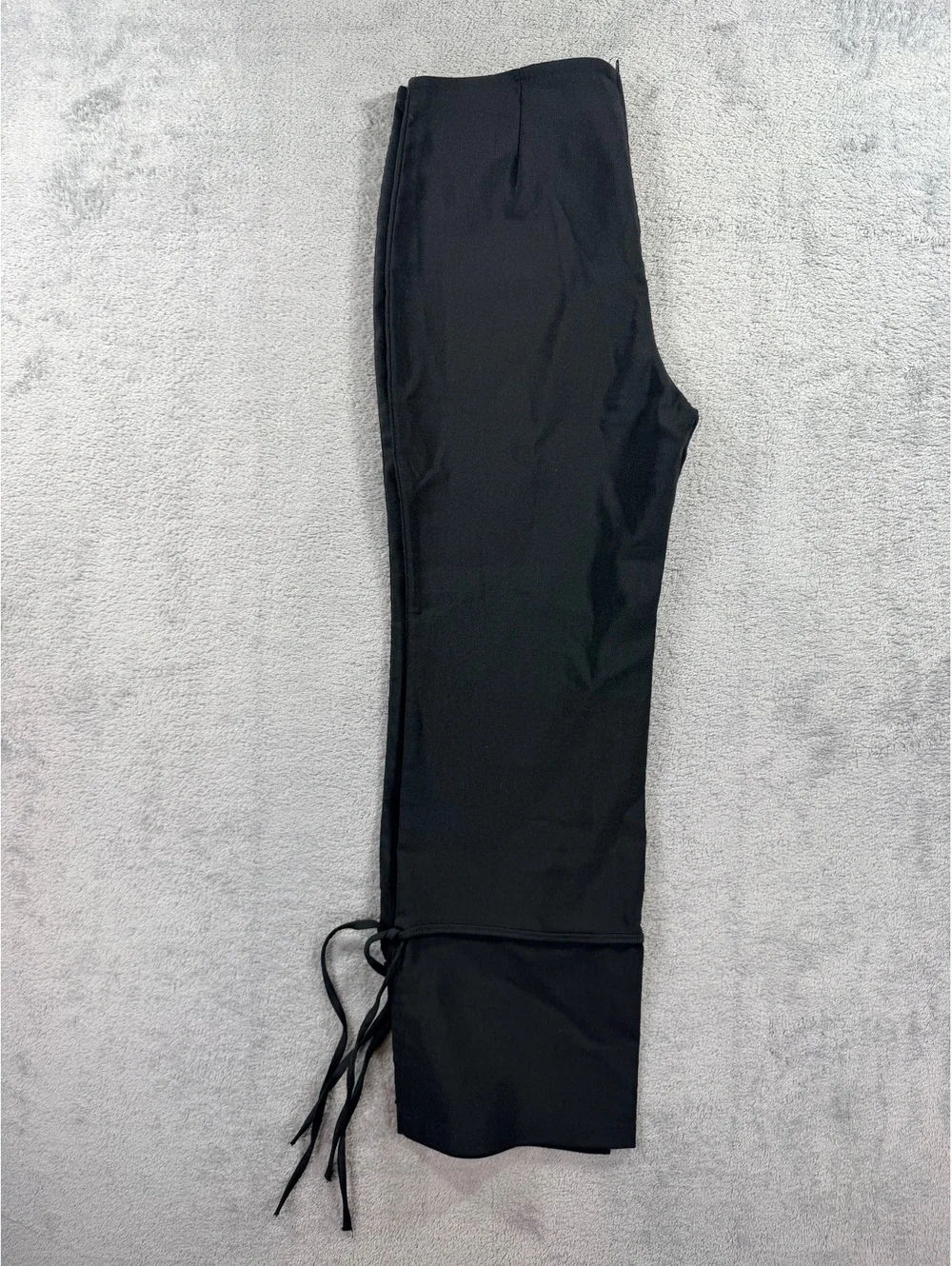 eVent Black Dress Pants with Ankle Ties, Size Medium